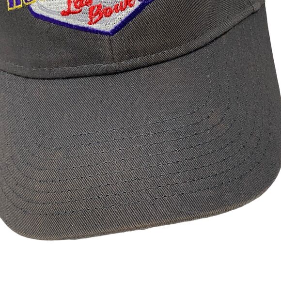 Las Vegas Bowl Hat Cap Gray NCAA College Football Royal Purple 6 Panel Strapback - Picture 6 of 10